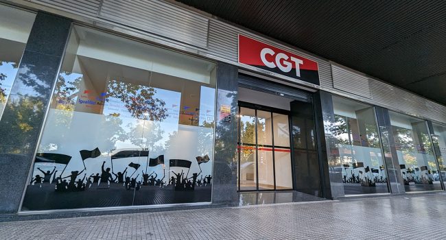 Sede en Zaragoza de CGT A-LR | Foto: AraInfo