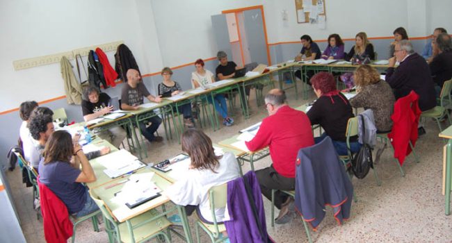 Imagen del encuentro de CGT Enseñanza.