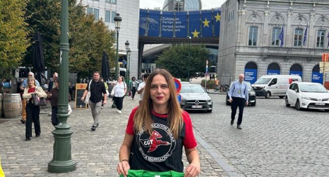 CGT Enseñanza lleva al Europarlamento los problemas de la educación aragonesa 1