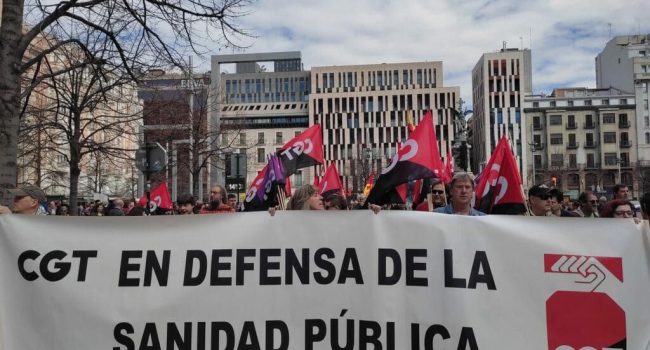 Imagen de archivo de @CGTSanidadAra.