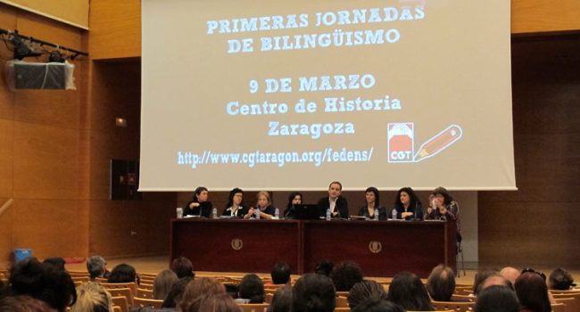 Presentación del anterior Congreso. Foto: CGT Aragón