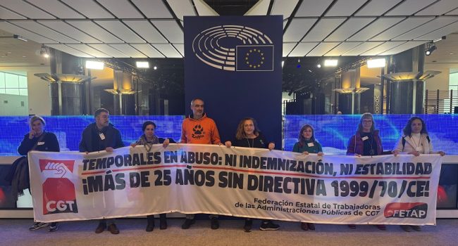 CGT denuncia la estrategia de Madrid “para ocultar el abuso de temporalidad” ante Bruselas