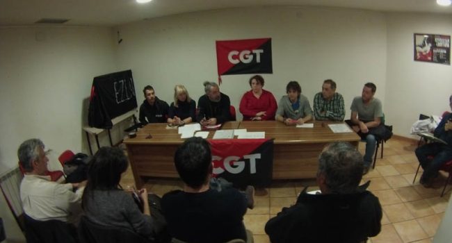El nuevo Secretariado Permanente de CGT Aragón-La Rioja. Foto: CGT