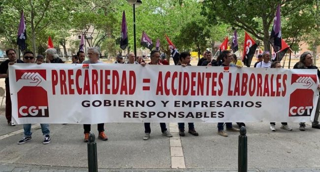 CGT se concentrará en Calatayud “para denunciar la siniestralidad laboral”