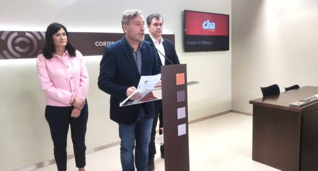 Soro, Lasobras y Palacín durante la rueda de prensa de este viernes | Foto: CHA