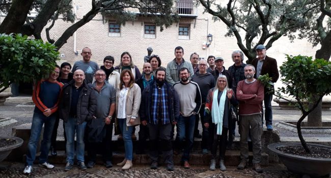 Representantes de la Intercomarcal de CH Altoaragón reunidos este sábado en Uesca.