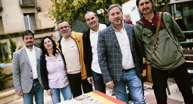 El candidato de CHA a la presidencia del Gobierno de Aragón, José Luis Soro, ha visitado el sur del país | Foto: CHA