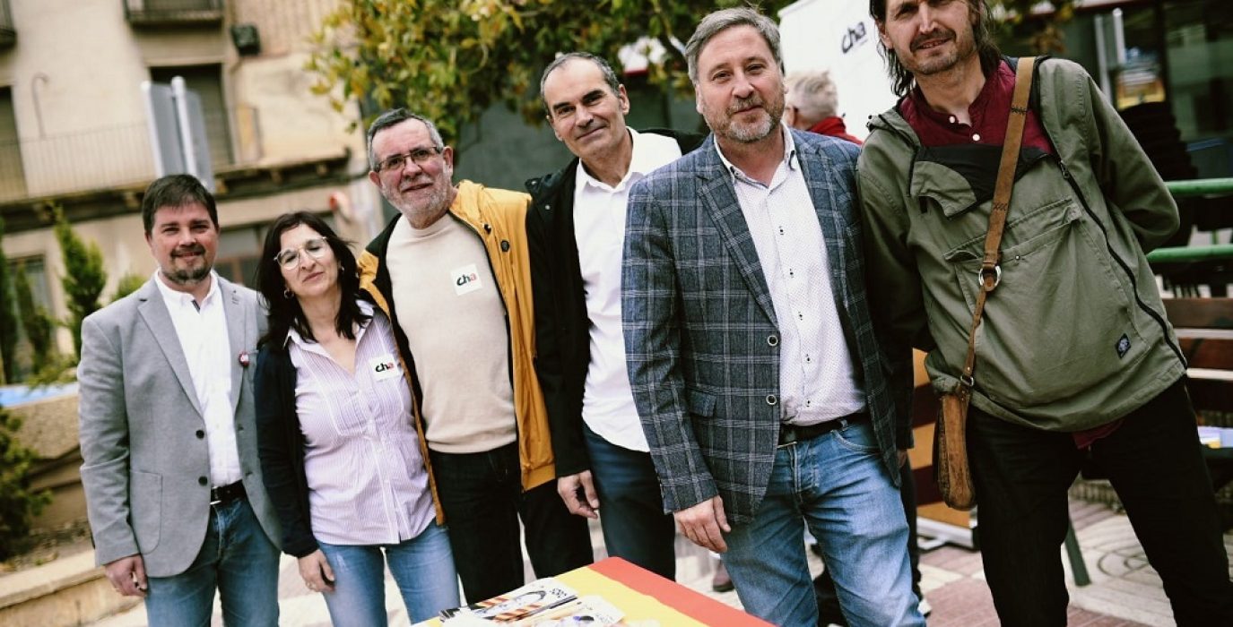 El candidato de CHA a la presidencia del Gobierno de Aragón, José Luis Soro, ha visitado el sur del país | Foto: CHA
