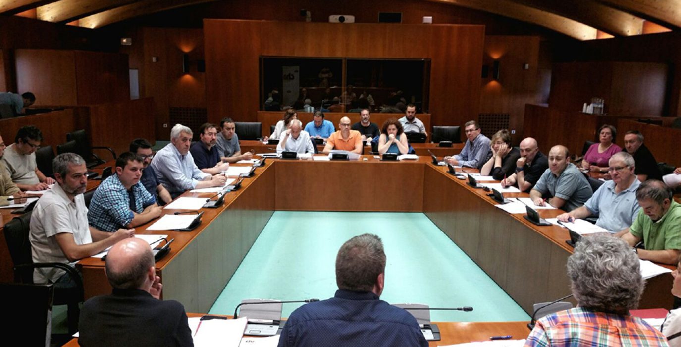 Reunión de las y los representantes de CHA en las instituciones aragonesas.
