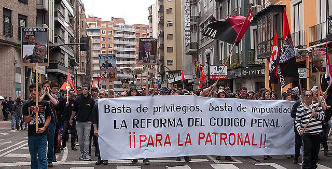 Manifestación de CNT en el 1º de Mayo. Foto: Diego Díaz (AraInfo)