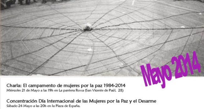 Cartel con los actos organizados por la Coordinadora de Organizaciones Feministas de Zaragoza.