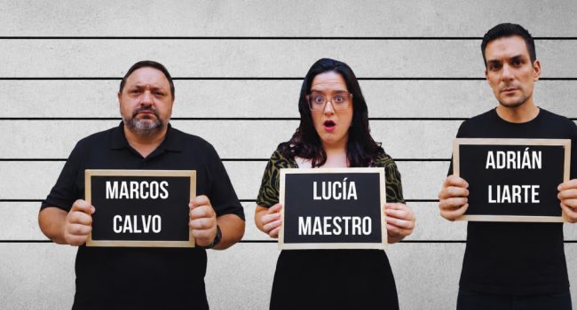 Tres protagonistas de "Crímenes".