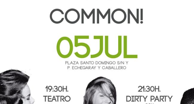 Cartel de la fiesta de Nociones Comunes Zaragoza.