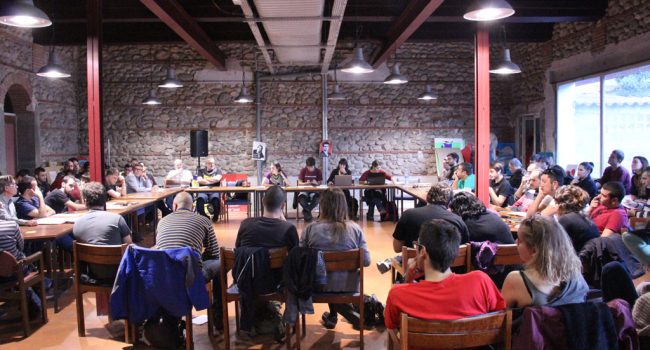 Consell Polític celebrat aquest dissabte a Perpinyà. Foto: CUP