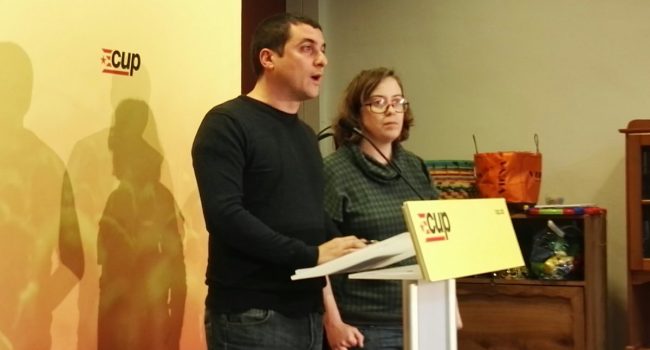 Quim Arrufat y Eulàlia Reguant. Foto: CUP