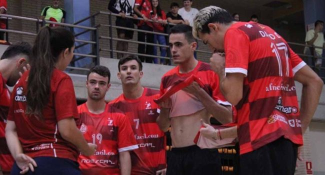 CV Zaragoza Indescar en su partido frente al UD Ibiza Volley | Foto: CV Zaragoza
