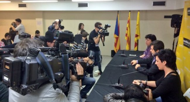 Rueda de prensa de la ANC. Foto: assemblea.cat