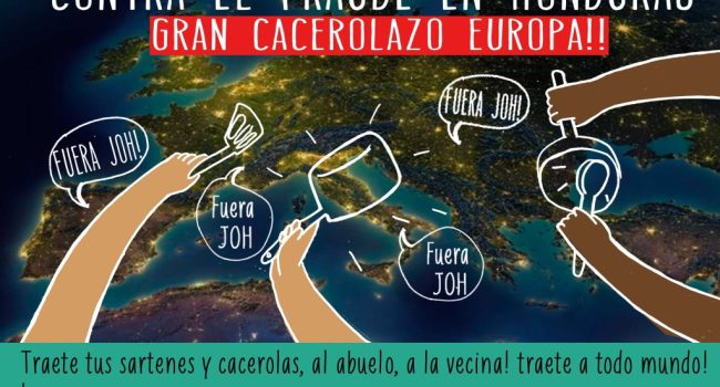 Cacerolazo Honduras Europa