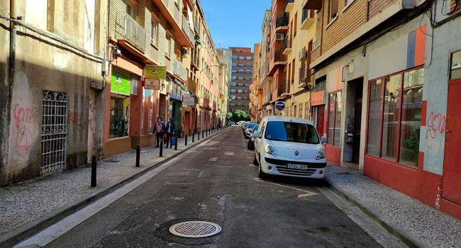 Calle Concepción Arenal en Zaragoza antes de las obras | Foto: AZ