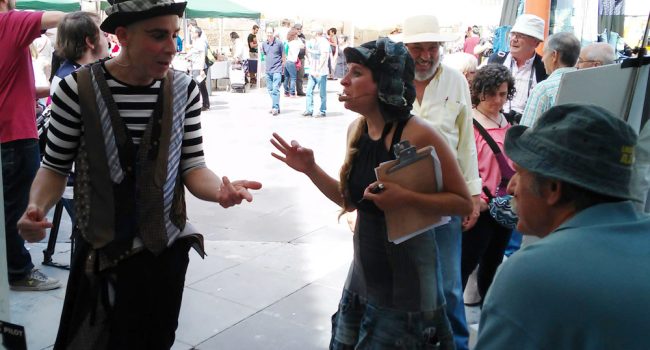 Callejeatro (en la foto) y Los Mancusos pondrán el toque de humor en el cierre de las Jornadas de REAS.