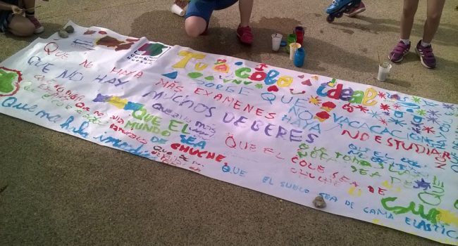 La coalición realizó varios actos por la educación pública.