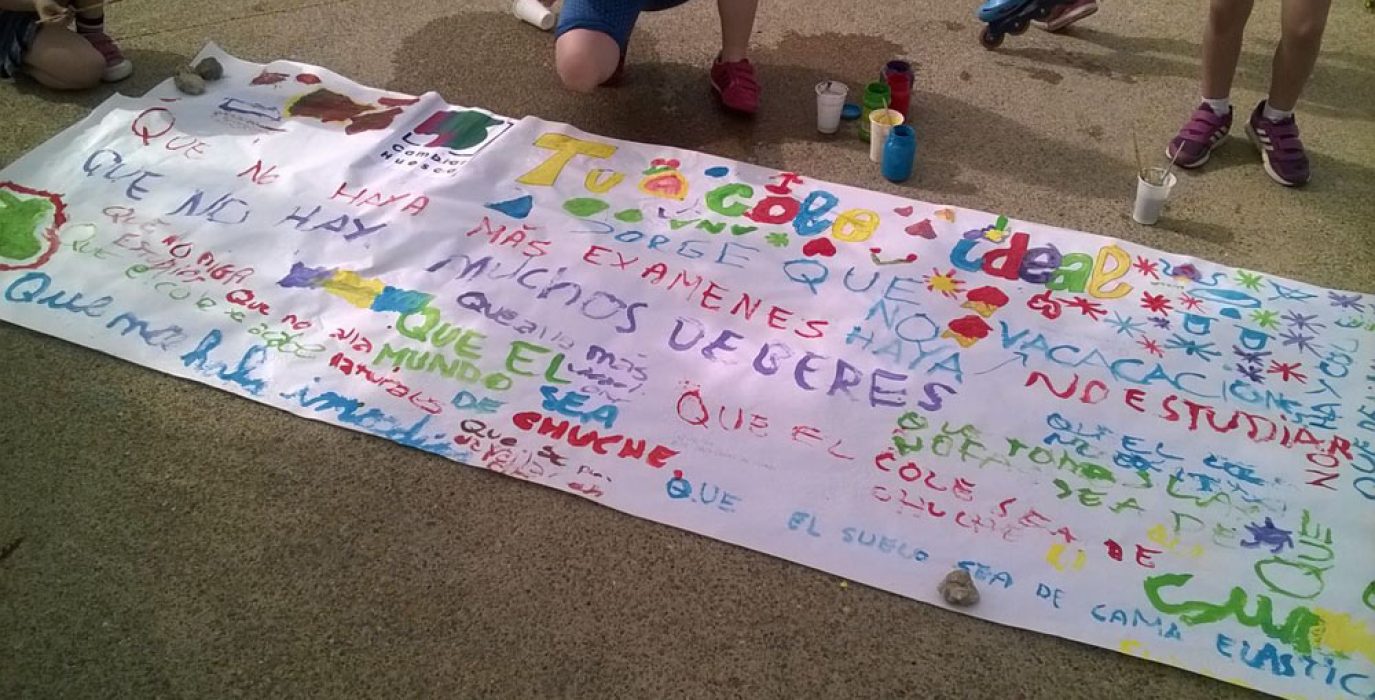 La coalición realizó varios actos por la educación pública.