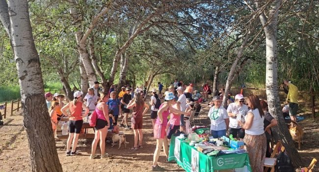 Caminata solidaria al río Sosa en apoyo a la lucha contra el cáncer San Esteban de Litera Santistebe de Llitera AMPA Sansiteba de Llitera 1