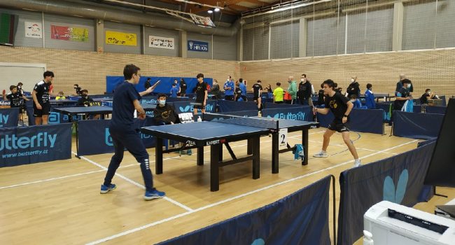 Cantera aragonesa de Tenis de Mesa. Foto del Campeonato de Aragón alevín y juvenil de Tenis de mesa 2022 (Foto: FATM)