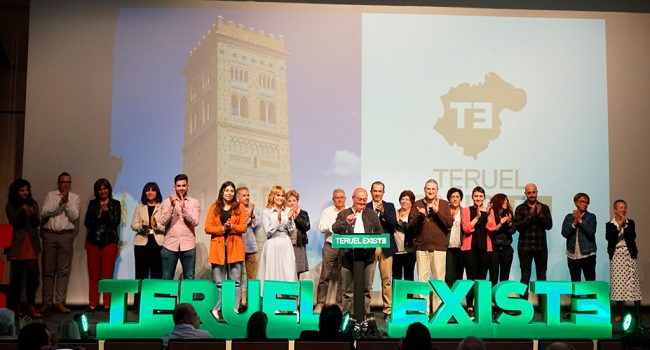 Presentación de la candidatura en al ciudad de Teruel | Foto: Teruel Existe.