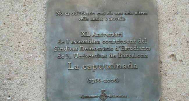 Placa conmemorativa de la fundación del SDEUB