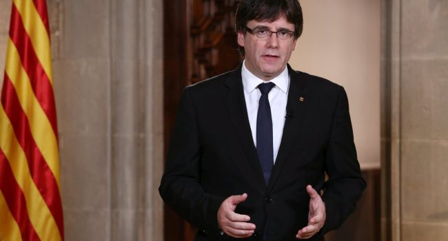 Puigdemont durante una comparecencia institucional. Foto: Govern