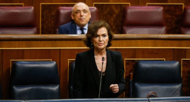 Carmen Calvo. Foto: Congreso
