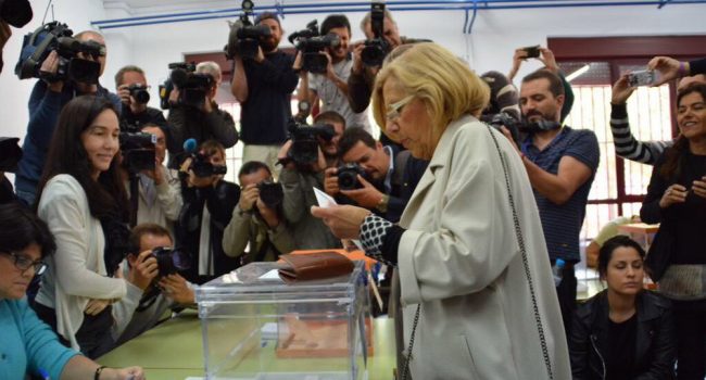 Manuela Carmena. Foto: @AhoraMadrid