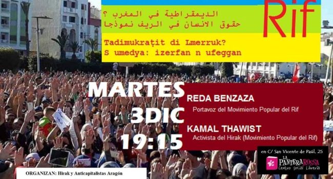 Cartel charla Rif