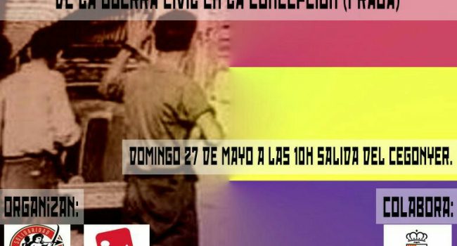 Cartel visita polvorín Fraga