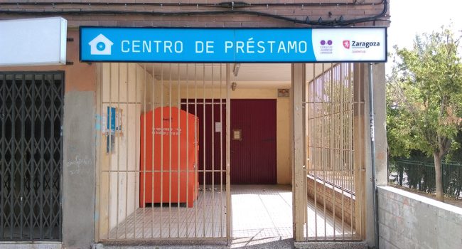 El Centro de Préstamo se encuentra en la plaza Bearn 1 de Zaragoza. Foto: Sergio Gracia Solanas (AraInfo)