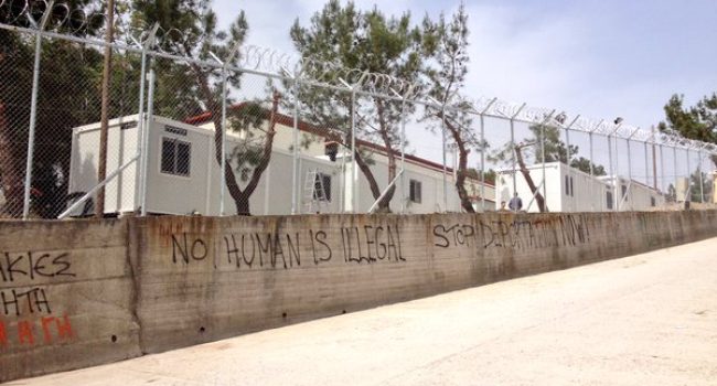 Pintadas en Moria. Foto: @Hibai_