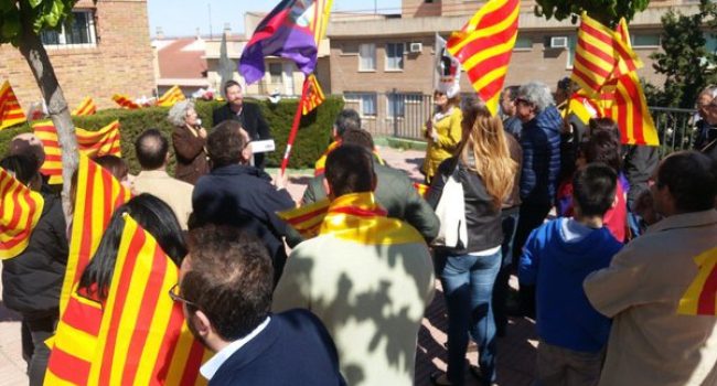 José Luis Soro durante el acto en Caspe.