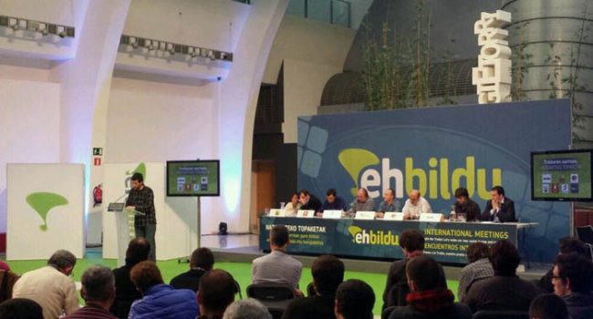 La organización política aragonesa Puyalón intervino en el acto de Bilbo junto a organizaciones de la izquierda europea como Syriza (Grecia), Sinn Féin (Irlanda), Bloco de Esquerda (Portugal) o Die Linke (Alemania).
