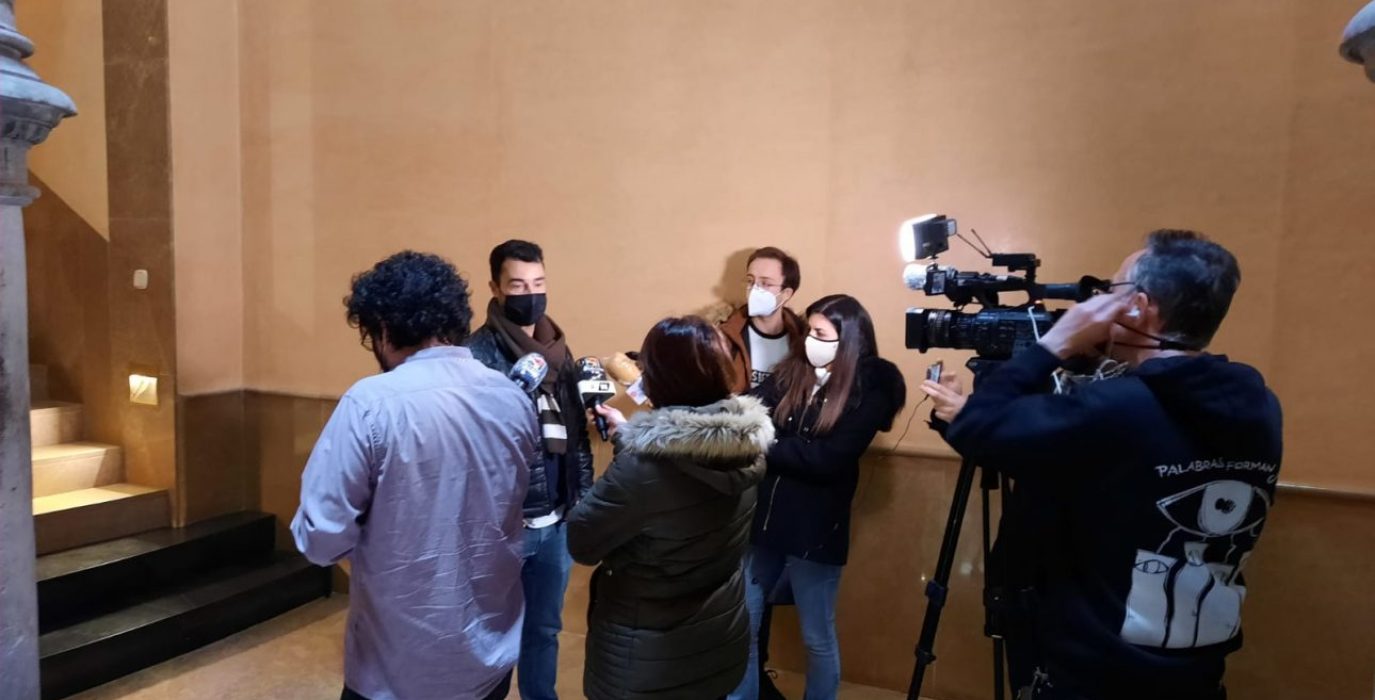 El presidente de CHA-Zaragoza, Chuaquín Bernal en el Chusticia. Foto: CHA