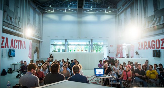 La charla se enmarca en el Ciclo 'Viviendo la  la Economía social" de REAS Aragón. Foto: Nacho Bueno (imagen de la anterior conferencia)