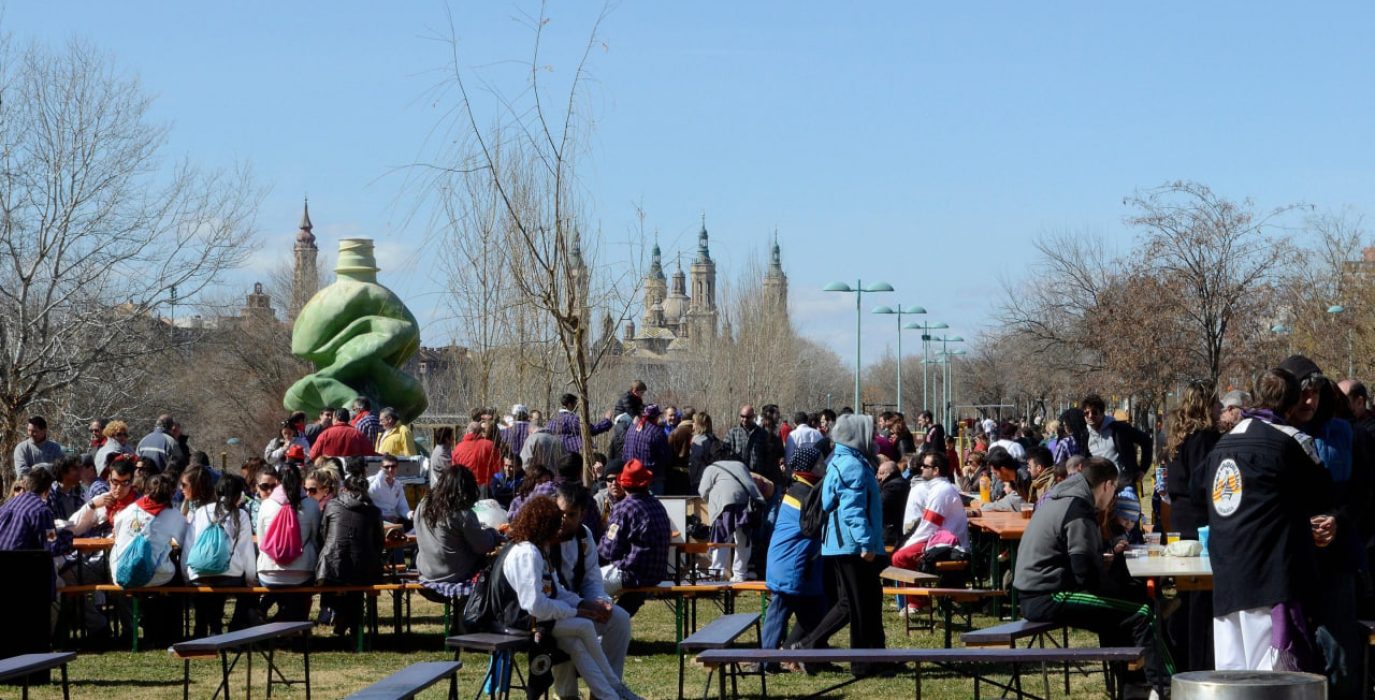 Celebración de la Cincomarzada en el parque Tío Jorge de Zaragoza | Foto: AZ