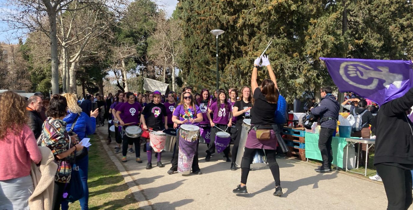 Batukada feminista en la Cincomarzada | Foto: FABZ