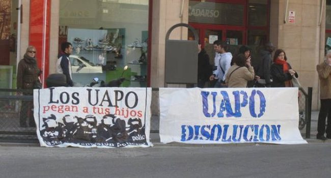 Imagen de una protesta contra la UAPO.