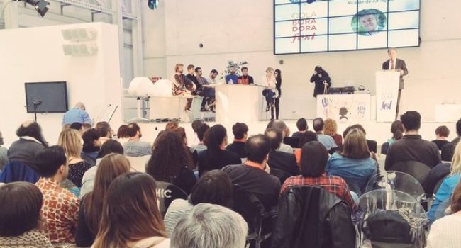 El alcalde de Zaragoza durante el acto de clausura. Foto: @ZGZActiva