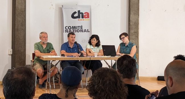 CHA se plantea un triple objetivo: “Mejorar la financiación, aumentar las inversiones del Estado, y lograr que Aragón sea tenido en cuenta en el nuevo debate territorial”