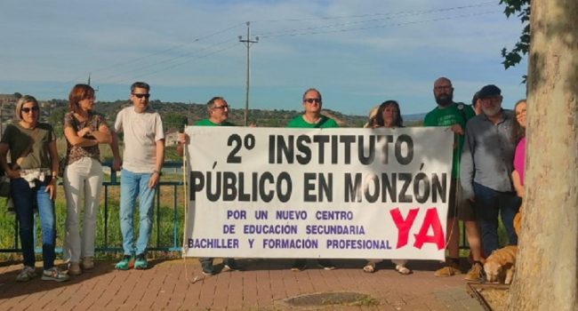 Reclaman a Educación la construcción del segundo instituto público en Monzón