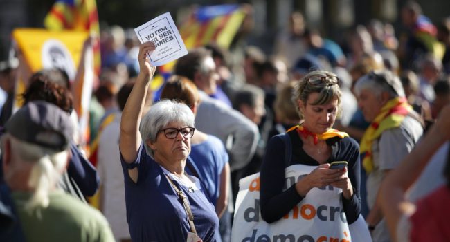 Concentración en Barcelona. Foto: Freddy Davies Urízar (La Directa)