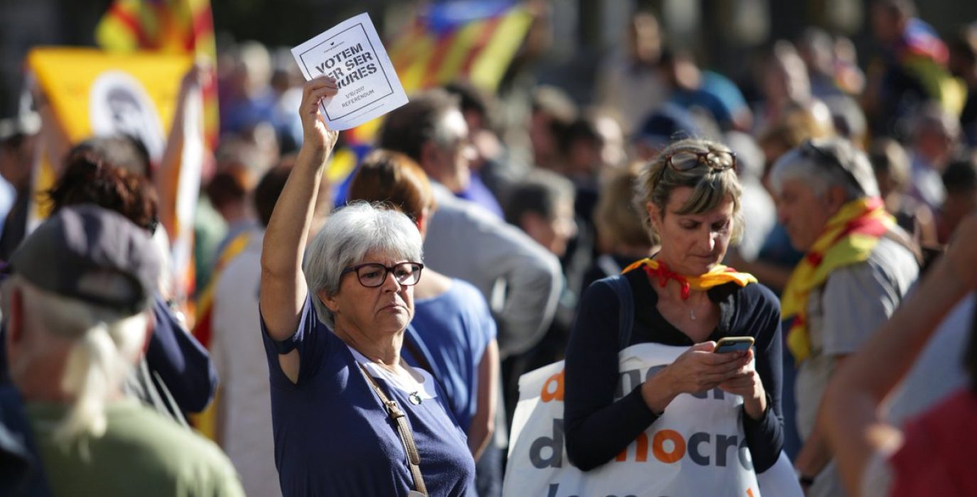 Concentración en Barcelona. Foto: Freddy Davies Urízar (La Directa)