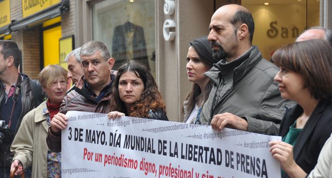 Concentración celebrada en Zaragoza.